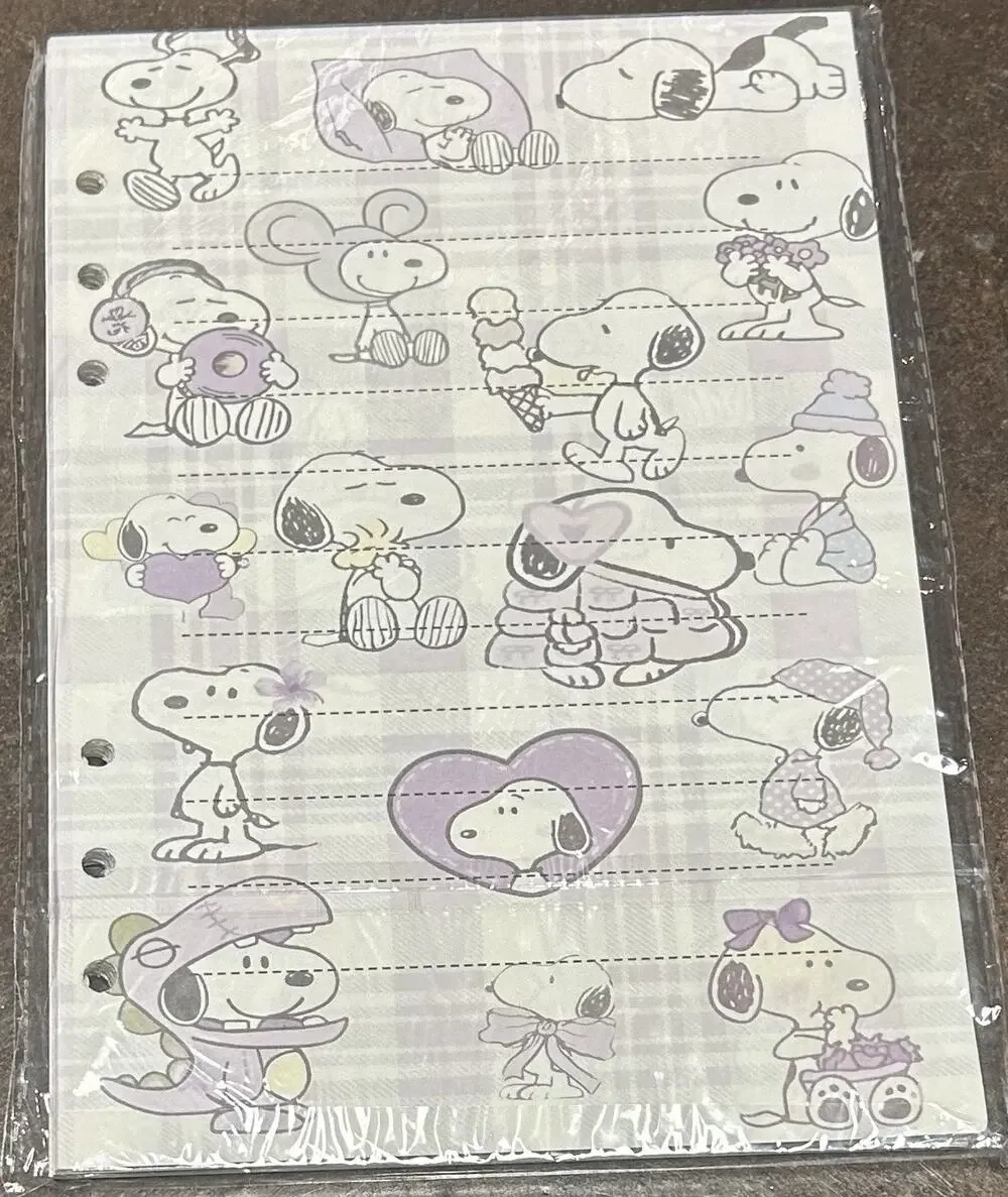 Snoopy Size A5 Refill Paper (50 Sheets)
